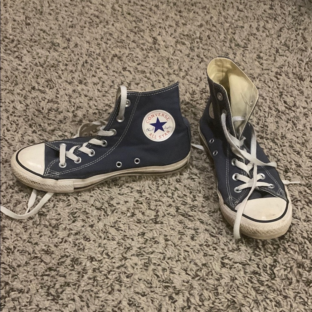 Converse Women’s High-Top Sneakers - Navy Blue